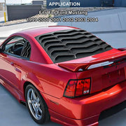 Matte Black Rear Window Louver – 1999–2004 Ford Mustang