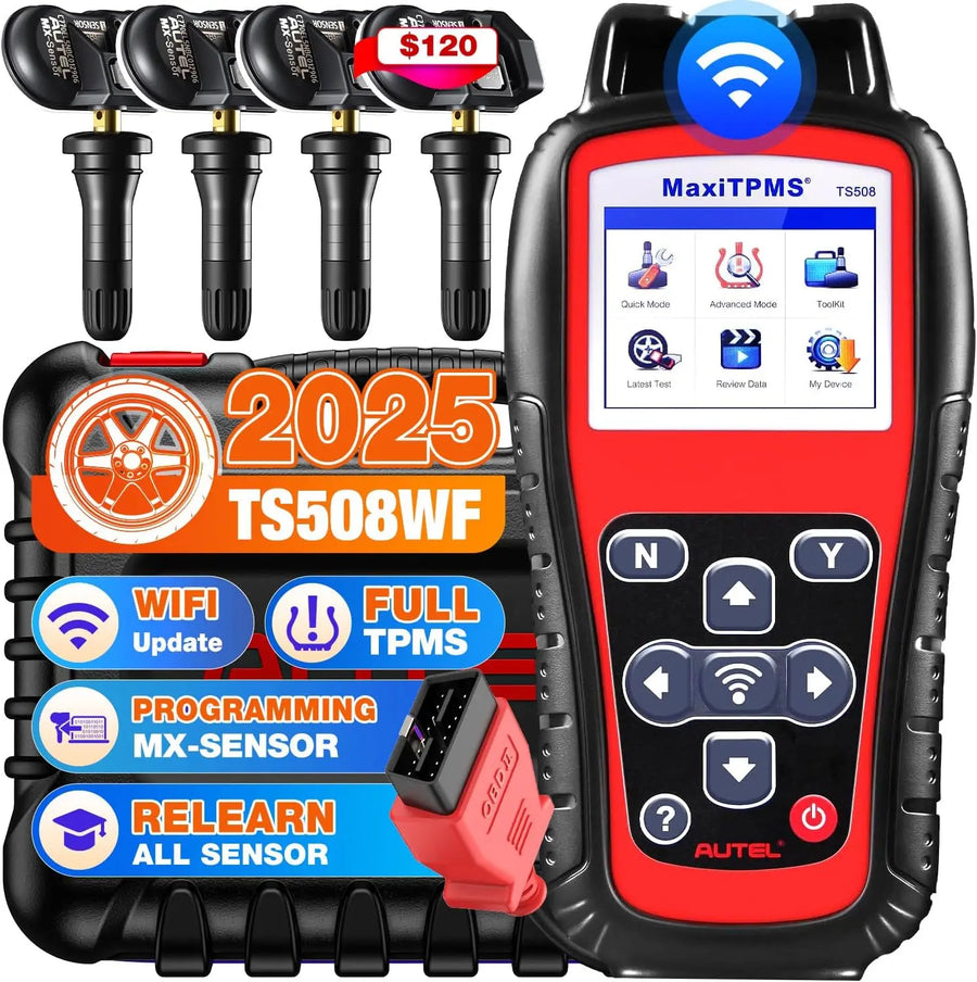Autel MaxiTPMS TS508WF TPMS Diagnostic, Programming and Relearn Tool