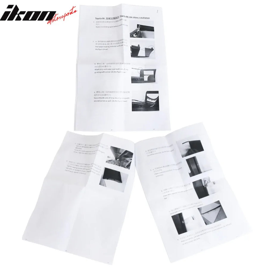 Side Skirt Extension Set for 2013–2020 Toyota 86