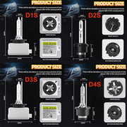 2-Piece D1S/D2S/D3S/D4S HID Xenon Headlight Bulb – 4300K