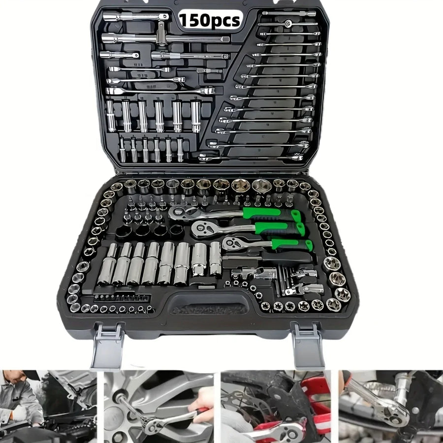 46/150-Piece Automotive Socket and Hand Tool Set