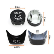 2-Piece Engine Ignition Start Stop Button OFF Switch Cover Trim for BMW 1 5 6 7 X3 X4 Series F52 G30 G31
