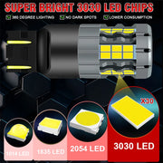 1-Piece 7440/7443/3157 LED Brake/Reverse Light Bulb – Yellow/Red/White, CANBUS