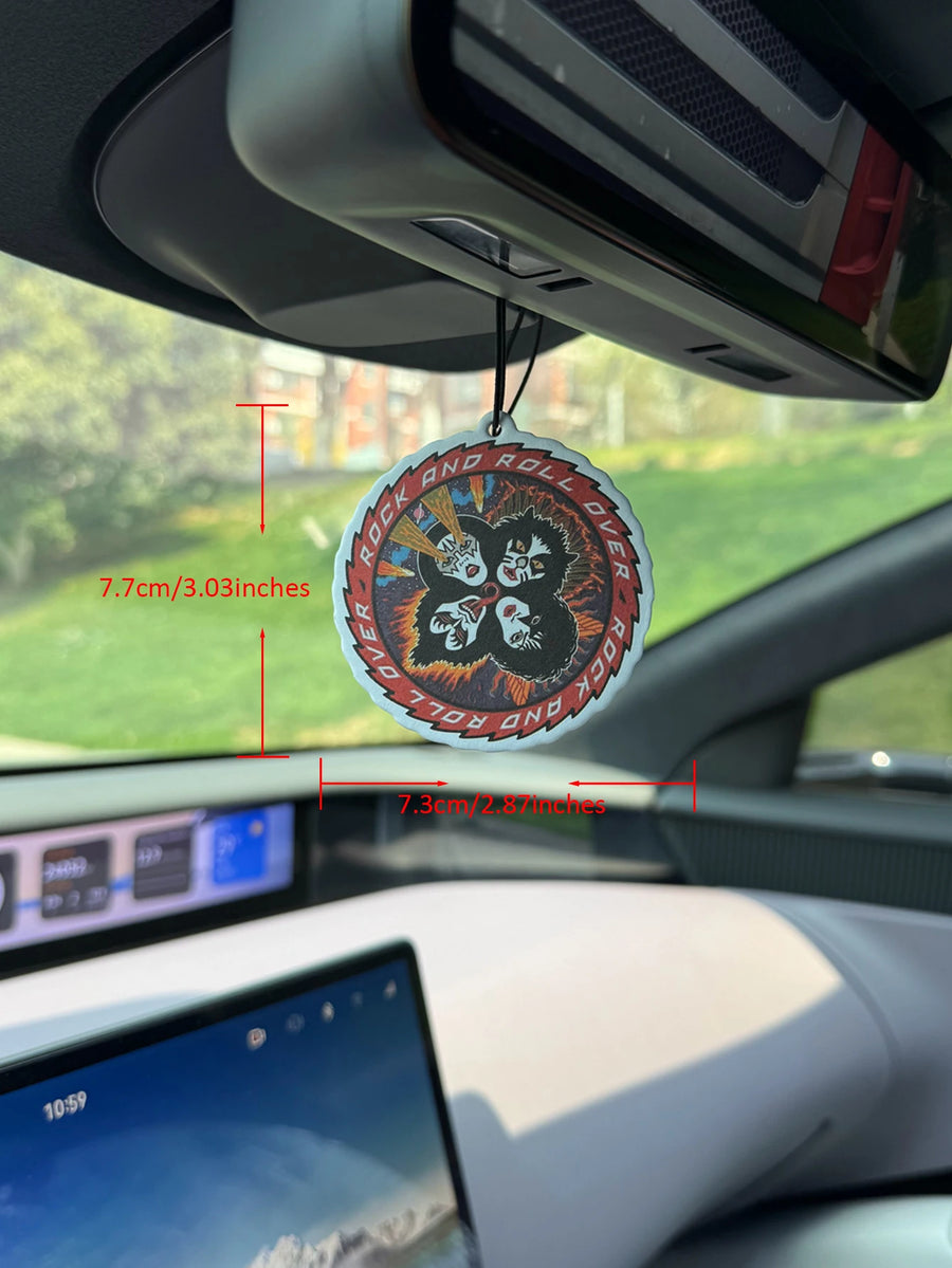 Vintage KISS Rock Band Rock And Roll Over Hanging Car Air Freshener