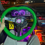 Yellow Heart Shape Racing Sports Car Steering Wheel JDM Style Aftermarket Steering Wheel