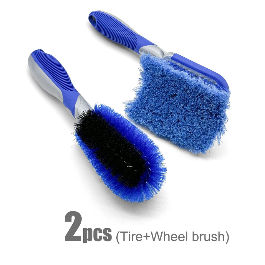 Wheel & Tire Cleaning Brushes - Individual or Combo Sets