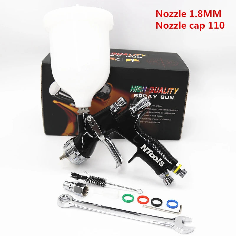 NTOOLS TE20/T110 Paint Spray Gun – 1.3 or 1.8 mm
