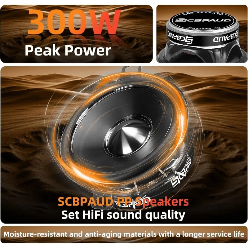 3.5-Inch 300W Car Audio Speakers