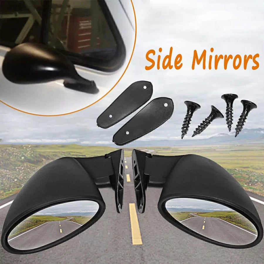 Universal California-Style Bullet Side Mirrors – Pair