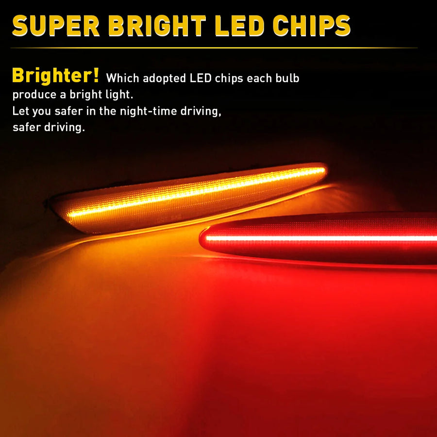 LED Front and Rear Side Marker Lights for Chevrolet Corvette C6 2005-2013