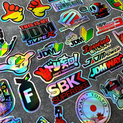 Yamaha JDM Motorcycle Vinyl Sticker Pack – Regular & Holographic Sets