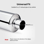 Universal Stainless Steel Universal Exhaust Muffler – 50mm