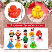Christmas Rubber Duck Assortment – 6, 12 or 24 Pieces