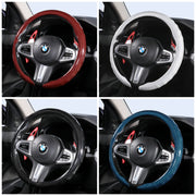 Carbon-Fiber-Texture Steering Wheel Cover for HONDA
