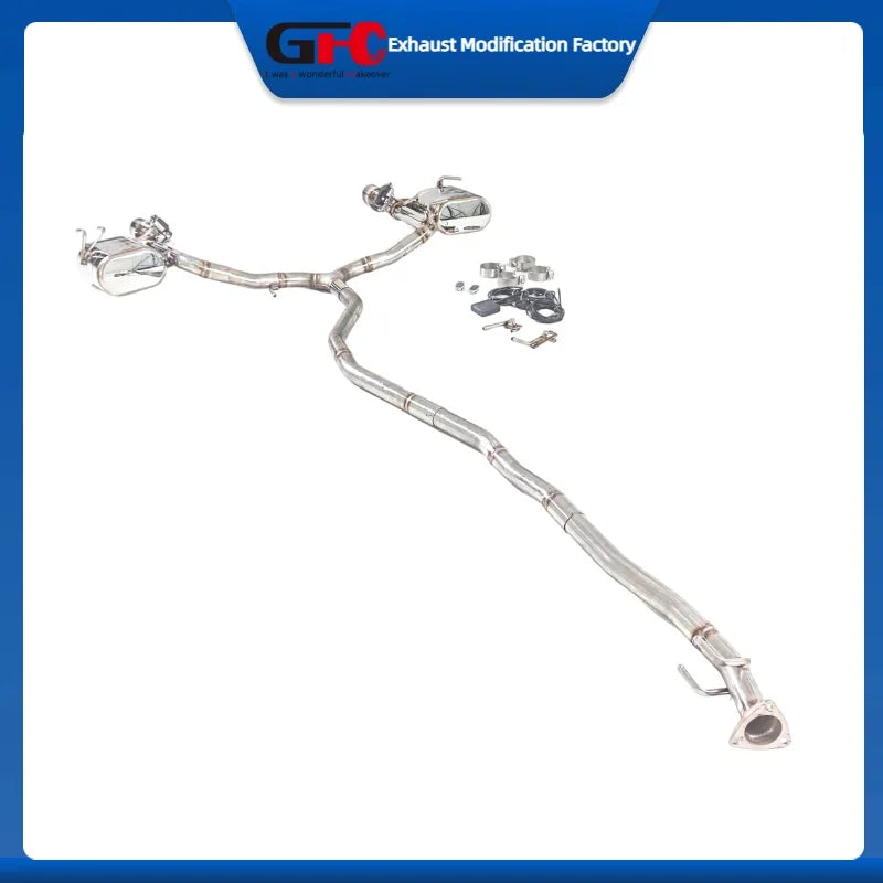 304 Stainless Steel Valved Cat-Back Exhaust System for Honda Civic 1.0T 2017