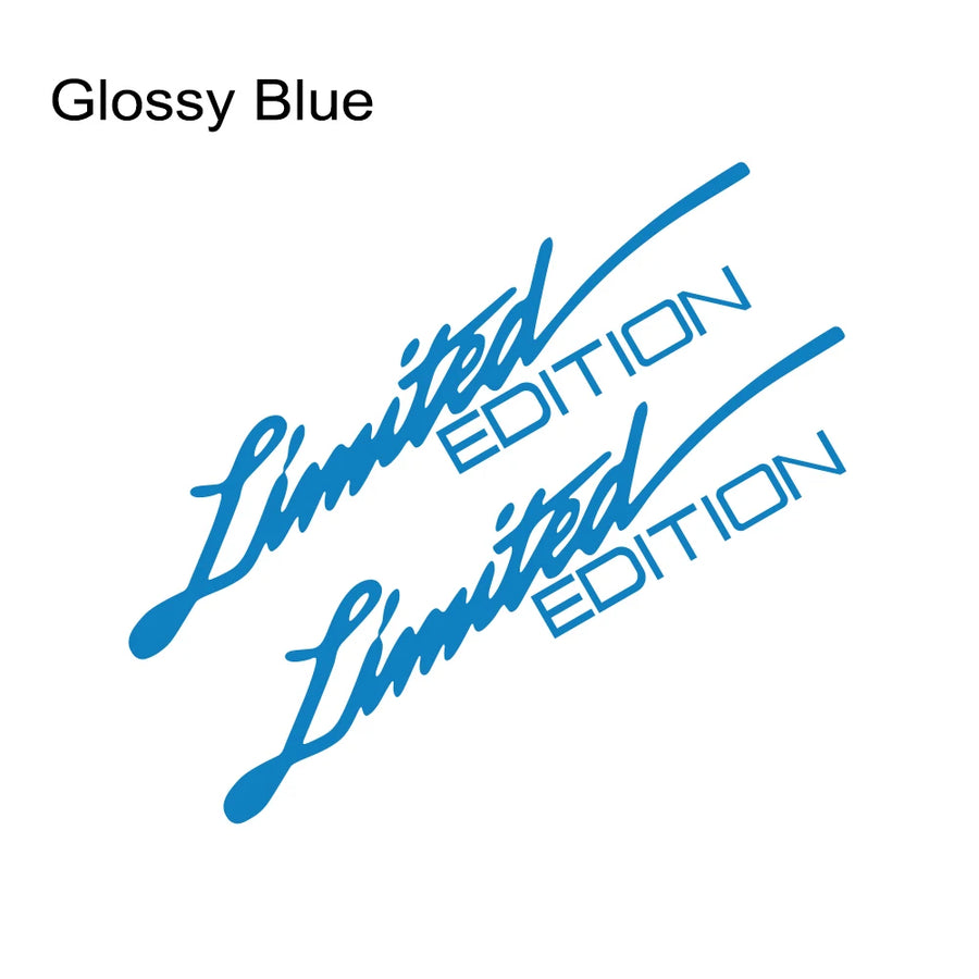 “Limited Edition” Vinyl Decal Pair – Multiple Sizes