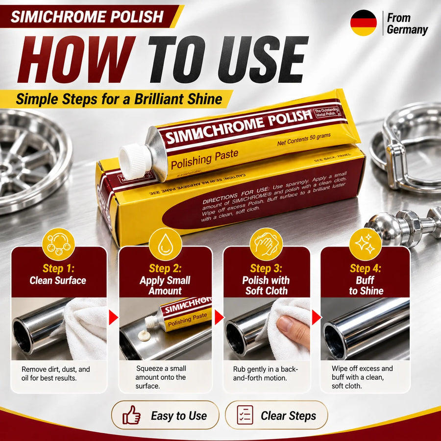 Simichrome Metal Polish Paste – 70 mL