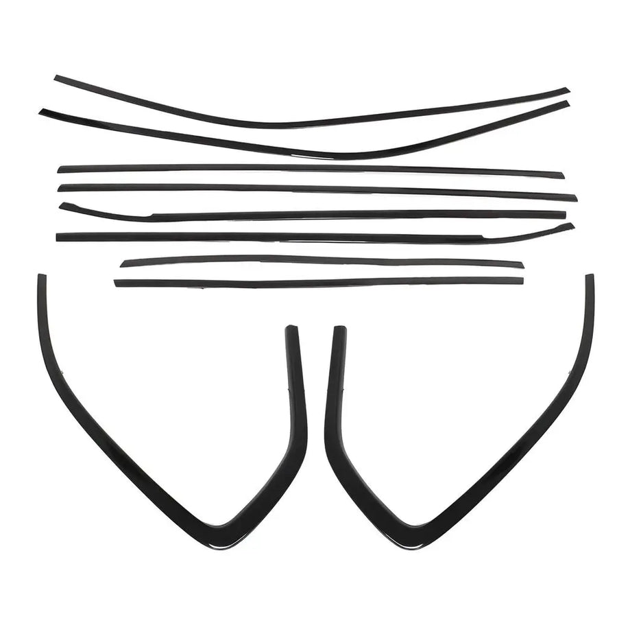 BMW X5 F15 10-Piece Gloss-Black Stainless Window Trim Set – 2014–2018