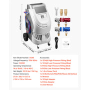 Automatic R-134a / R-1234yf A/C Service Machine – 10 in