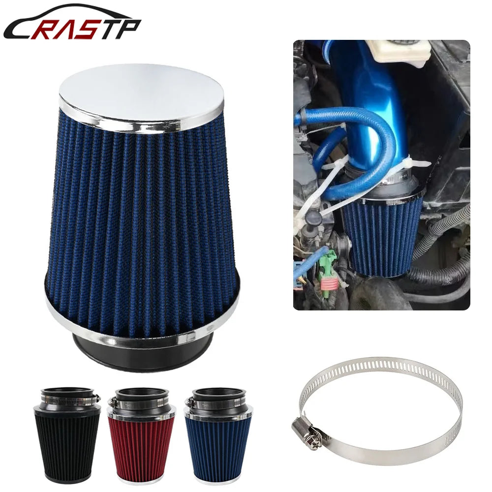 Universal 3-Inch 76mm High-Flow Mesh Cone Air Filter