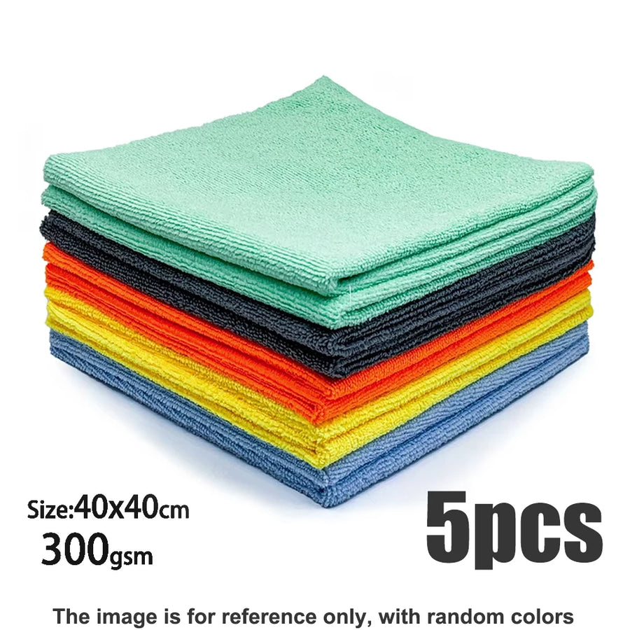 300 GSM Microfiber Cleaning Towels, 40 x 40 cm
