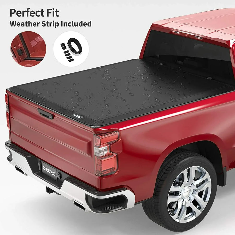 Soft Tri-Fold 5 ft Tonneau Cover for 2005–2026 Nissan Frontier Crew Cab