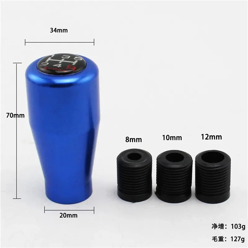 Spoon Sports-Style 5-Speed Aluminum Shift Knob – Honda Fitment