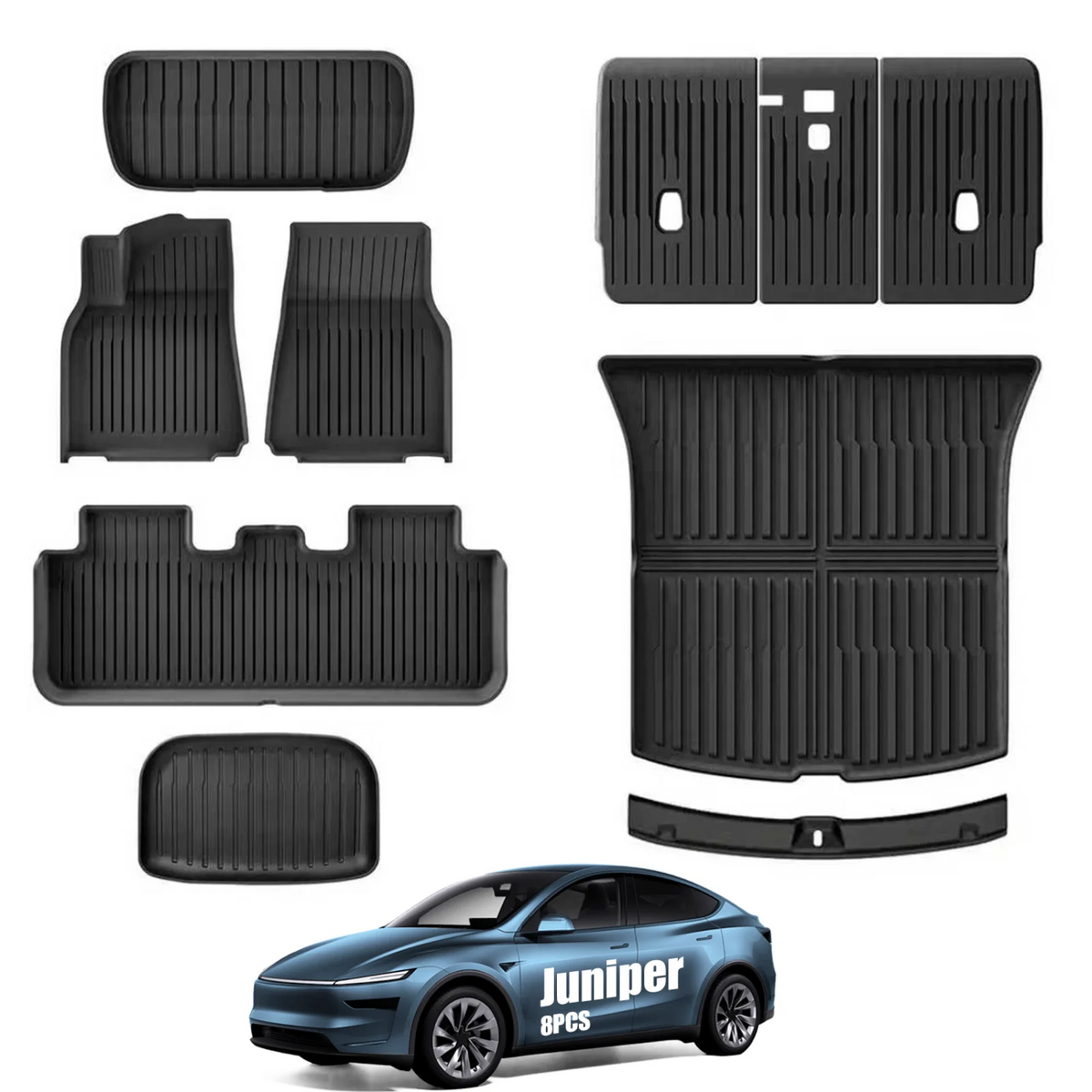 All-Weather TPE Floor and Cargo Liner Set for 2025–2026 Tesla Model Y Juniper