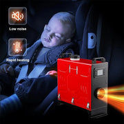 For Car RV Indoors Diesel Air Heater 8KW 12V 24V APP Bluetooth 110V AC Adapter