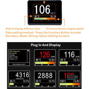 A203 OBD2 Car Head-Up Display and Digital Performance Gauge
