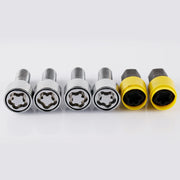 M14X1.5 Anti-theft Wheel Lock Bolt Set with 28mm Shank