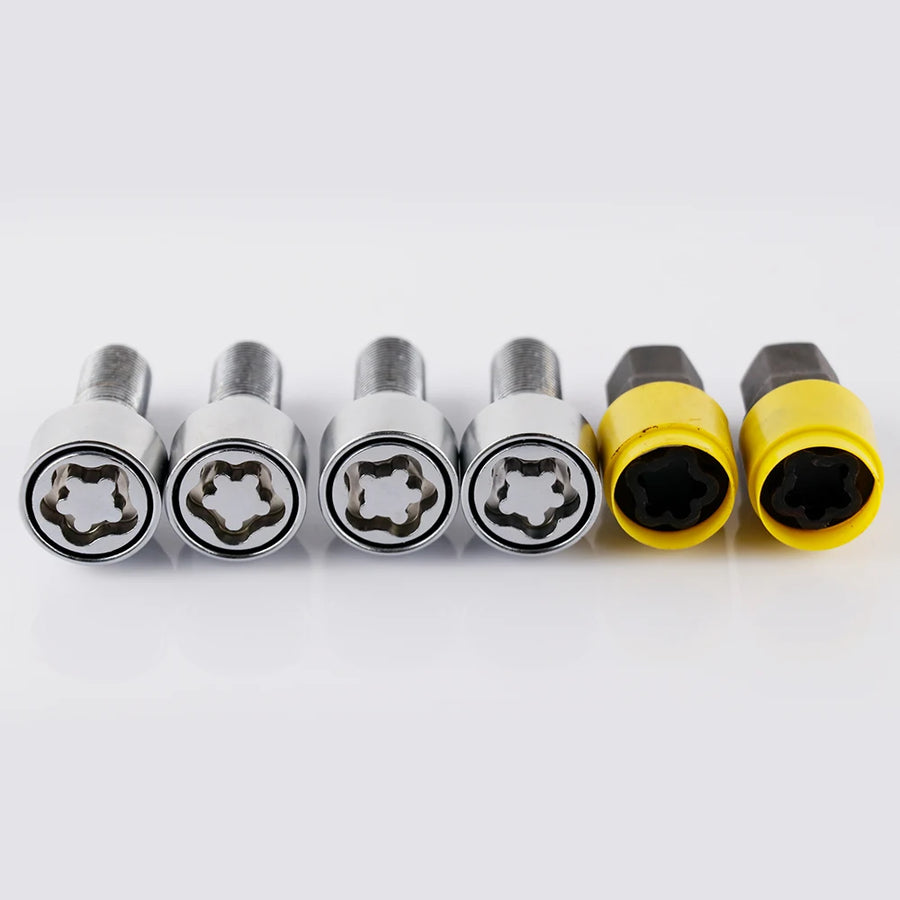 M14X1.5 Anti-theft Wheel Lock Bolt Set with 28mm Shank