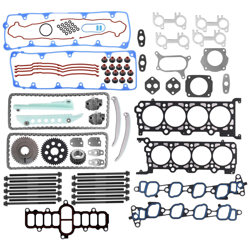 4.6L Head Gasket and Timing Chain Kit for Ford Explorer/Crown Victoria