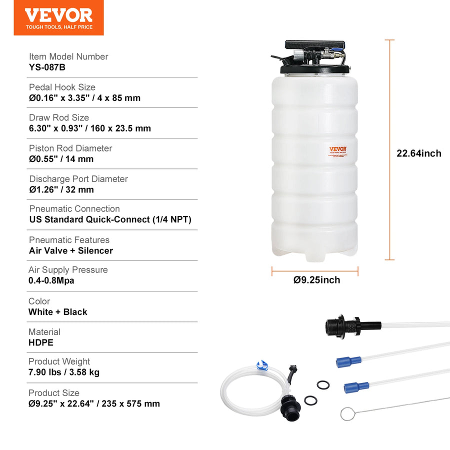 Pneumatic Fluid Extractor & Oil Changer