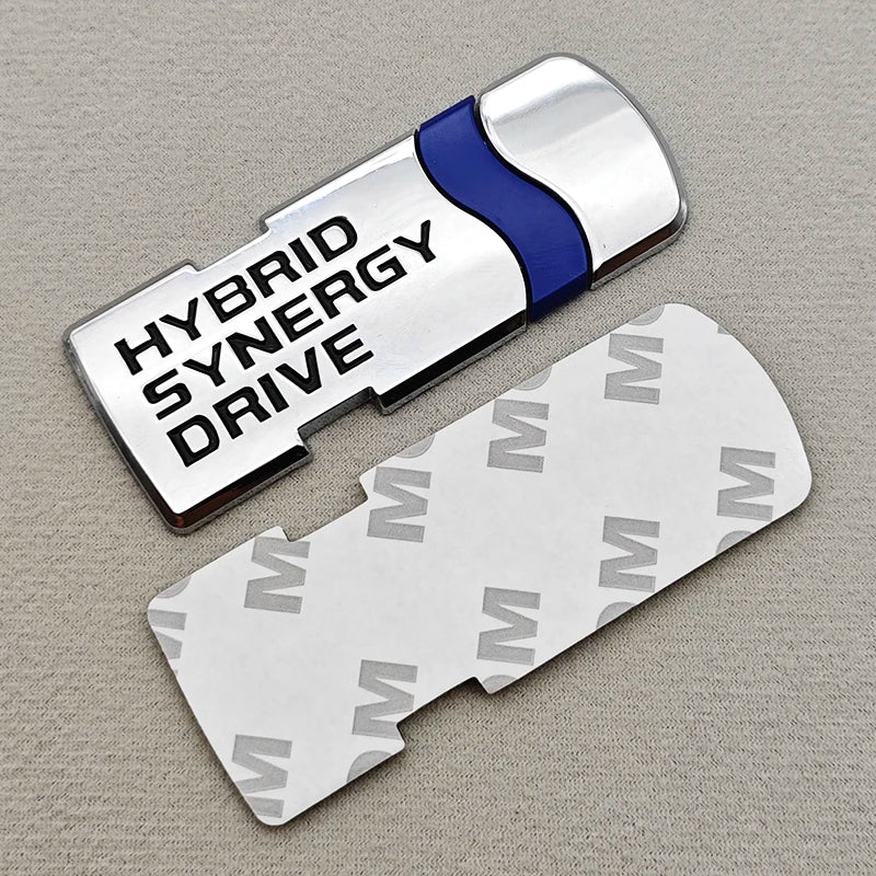 3D Metal Logo HYBRID SYNERGY DRIVE Emblem Badge for Toyota Prius Camry RAV4 Corolla Trunk Fender Sticker