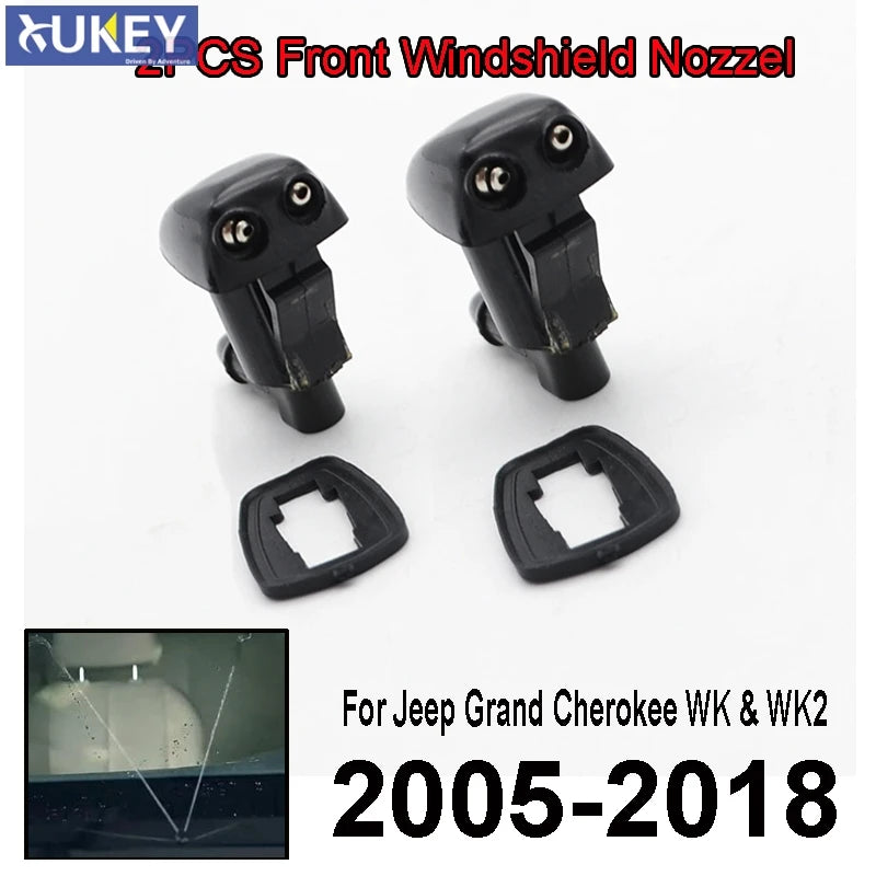 Nozzle Spray Front Window Windscreen Windshield Washer Jet Wiper for Jeep Grand Cherokee WK & WK2 2005-2018