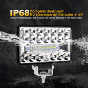 2-Piece 4-Inch/5-Inch/6-Inch/7-Inch LED Work Light Bar – Spot/Flood Combo, 12V–24V