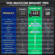 Autel MaxiCOM MK808BT Pro Bidirectional OBD2 Scanner with Key Coding