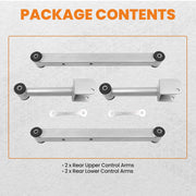 Rear Left & Right Upper & Lower Control Arm Kit for Chevrolet Caprice 1978-1996