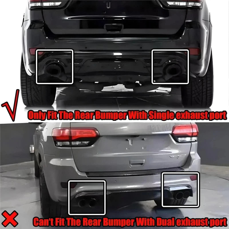 Shark-Fin Rear Bumper Diffuser for Jeep Grand Cherokee 2014-2021