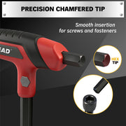 14-Piece T-Handle SAE and Metric Hex Key Set