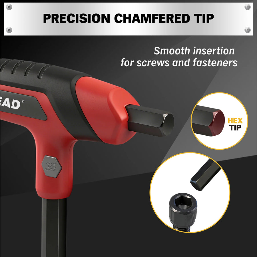 14-Piece T-Handle SAE and Metric Hex Key Set