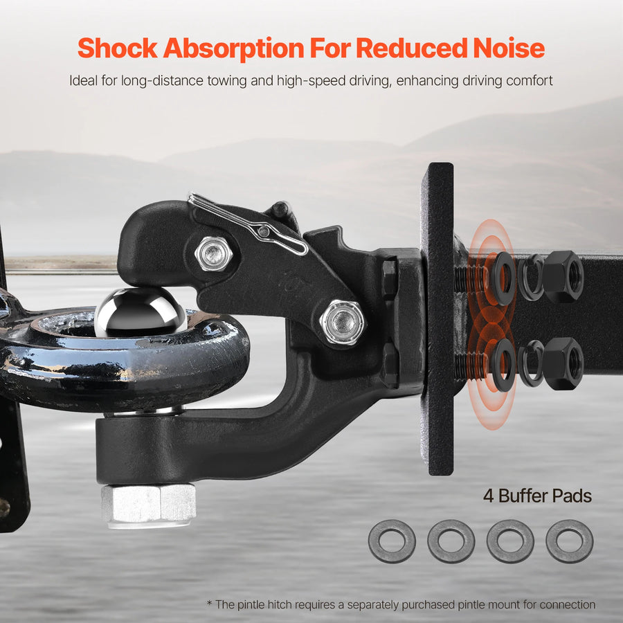 20,000 lb-Rated Combination Pintle Hook – 2 in / 2-5/16 in