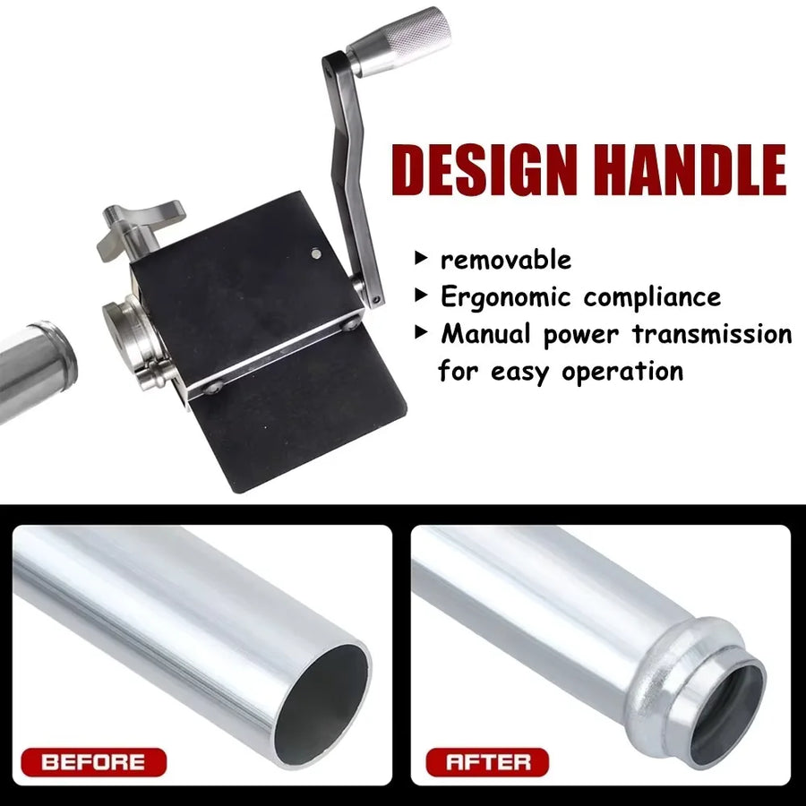 Pipe Tubing Beader Tool Manual Bead Roller Intake and Intercooler Piping Crimping Tool Tube for 5/8" or