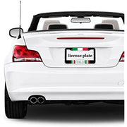 2-Piece Italian Flag Aluminum License Plate Frame Set