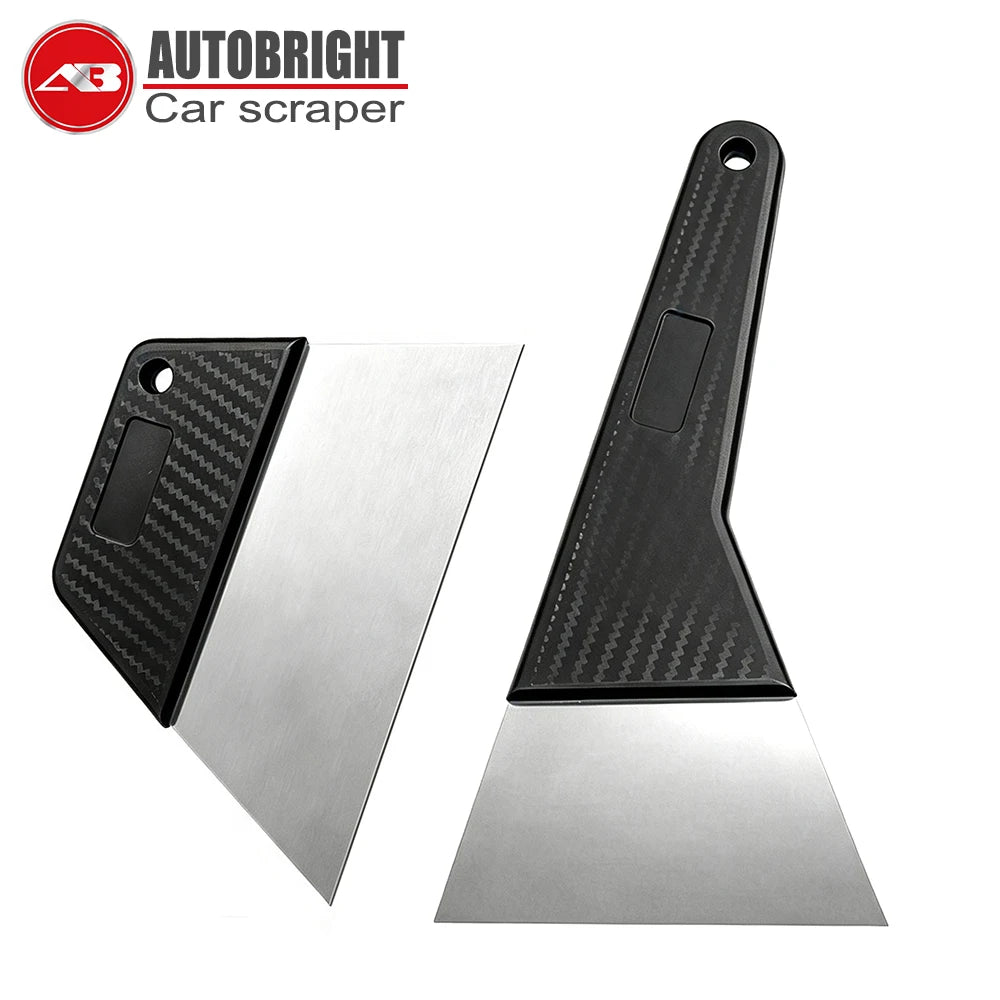 Stainless Steel Vinyl Wrap Squeegees - Long or Short Handle