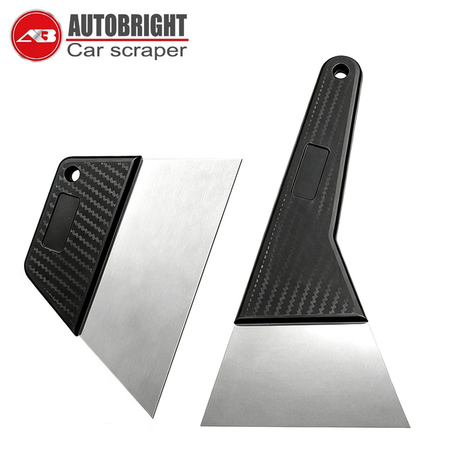 Stainless Steel Vinyl Wrap Squeegees - Long or Short Handle