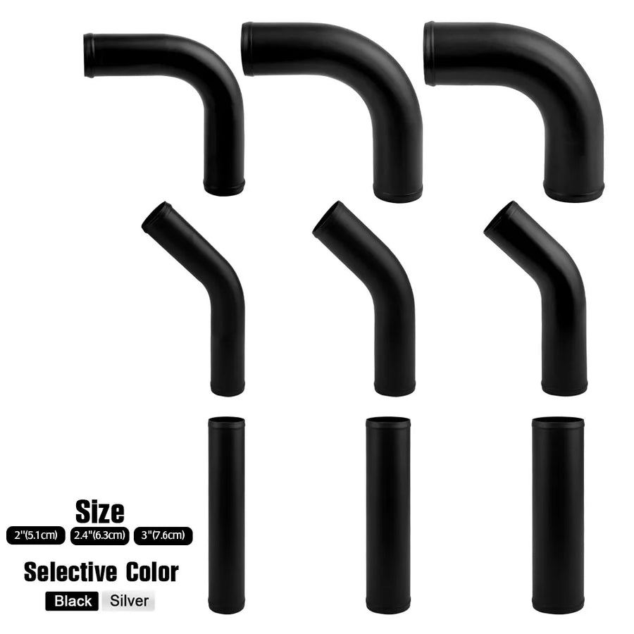 51mm/63mm/76mm Aluminum Intercooler & Intake Pipe, 300mm