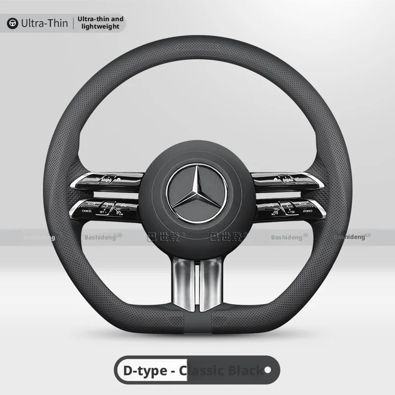 Nappa Steering Wheel Cover for MERCEDES-BENZ GLA GLB GLC GLE-Class A C E S Class