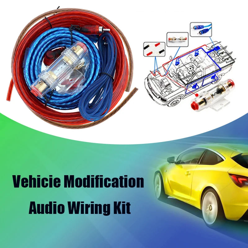 8-Gauge 1500W Car Amplifier Wiring Kit